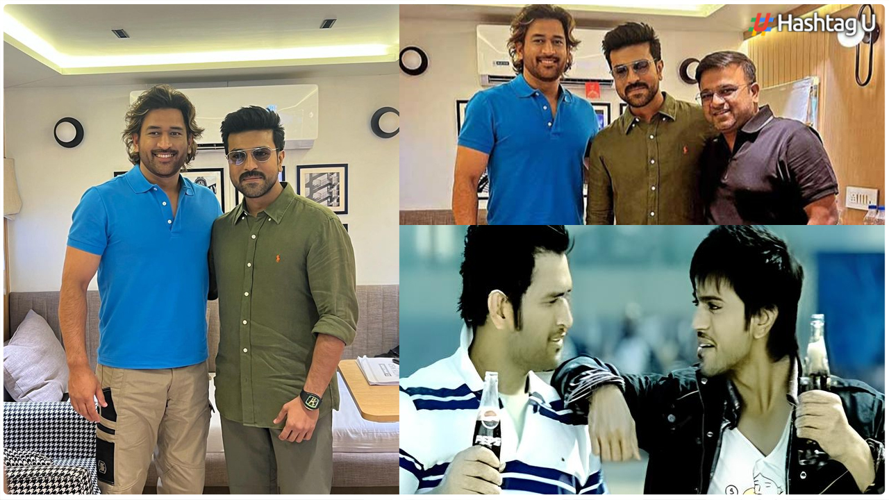 Ram Charan Shares Exciting Moment with MS Dhoni in Mumbai
