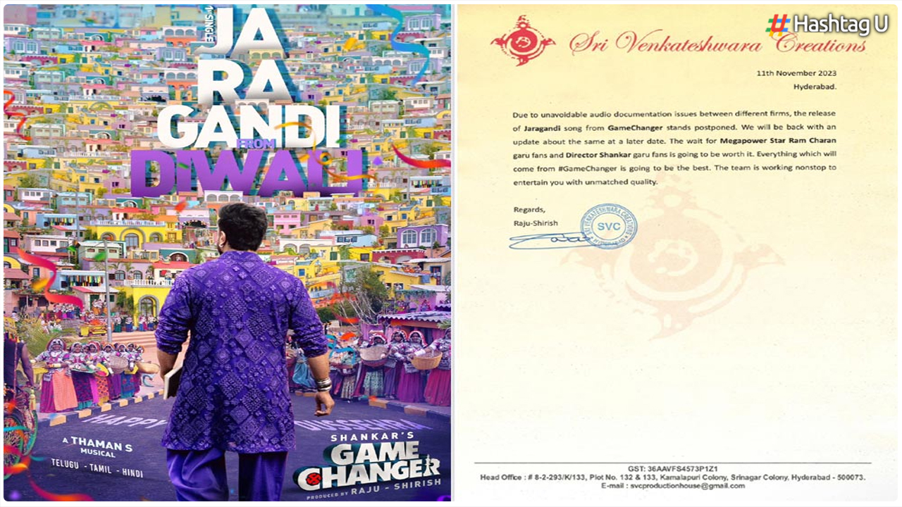 Release of First Single ‘Jaragandi’ from Ram Charan’s ‘Game Changer’ Gets Postponed