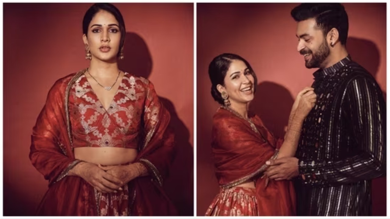 Varun Tej and Lavanya Tripathi’s First Diwali Post-Wedding: A Red and Black Affair!
