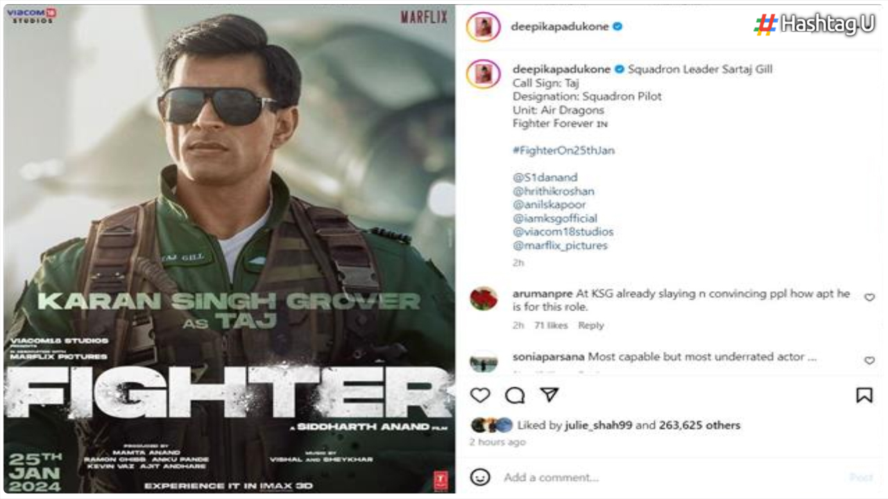 Fighter Unveils Karan Singh Grover’s Squadron Leader Sartaj Gill Poster