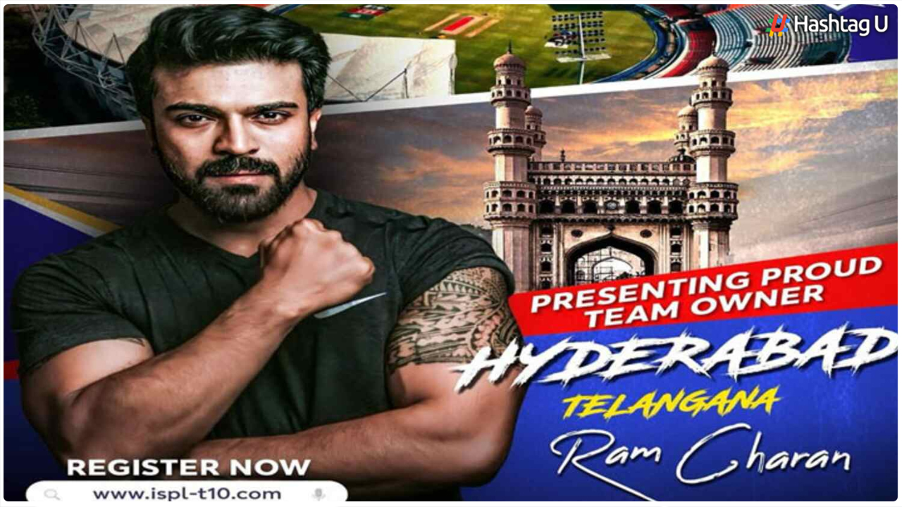 Global Star Ram Charan the proud owner of the Hyderabad Team in the Indian Street Premier League (ISPL)