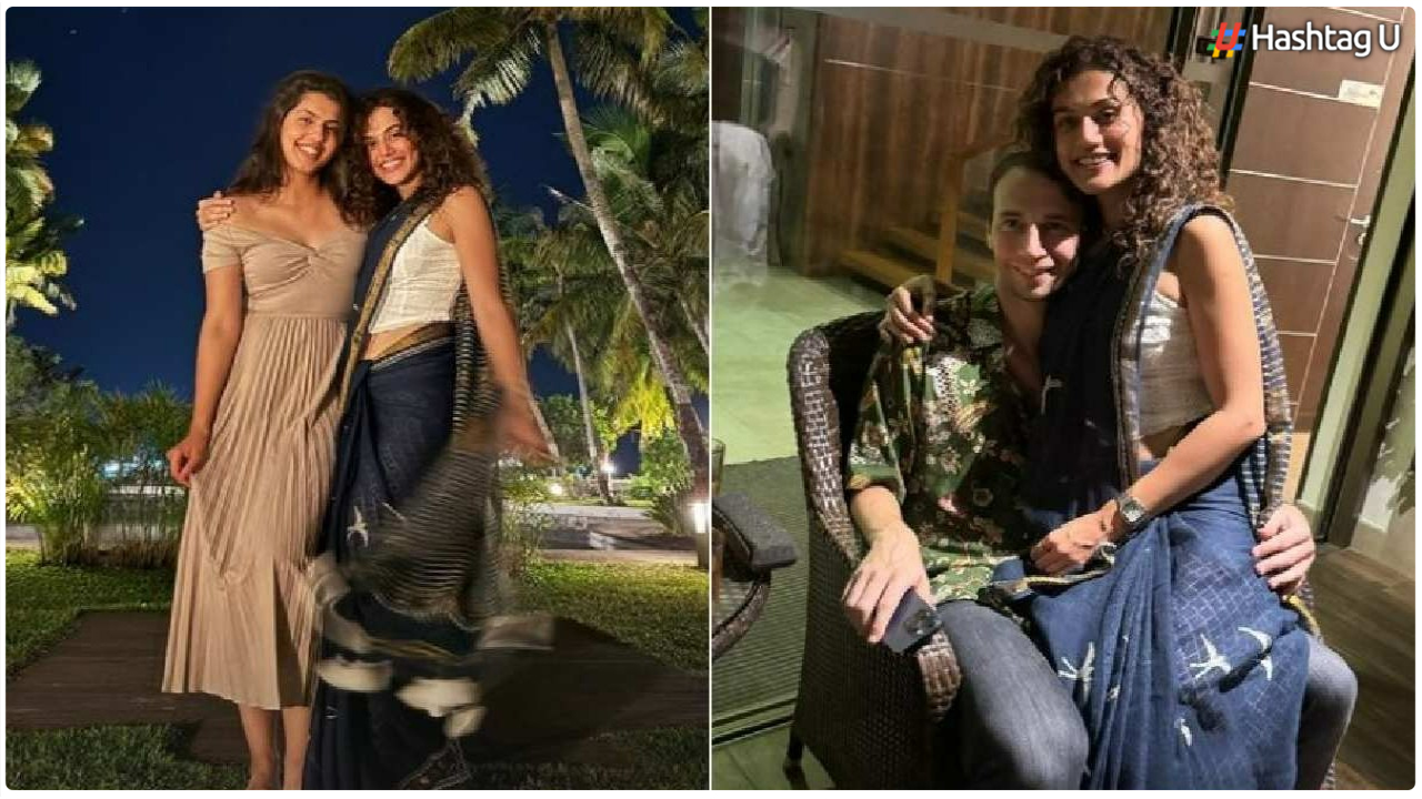 Taapsee Pannu Rings in 2024 with Family and Boyfriend Mathias Boe in Maldives