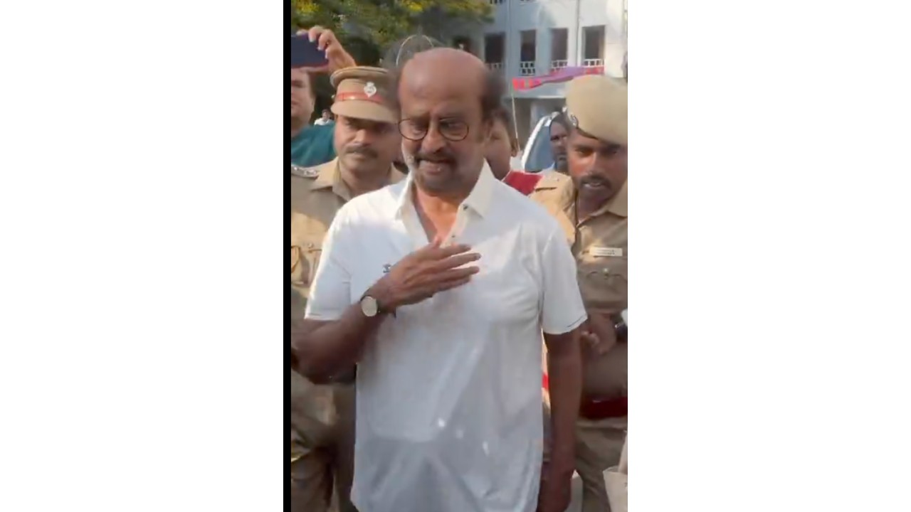 Rajinikanth Casts Vote in Tamil Nadu Lok Sabha Elections