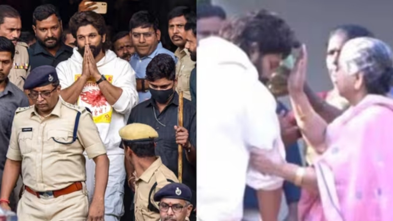 When Allu Arjun’s Grandmother Performed ‘Nazar Utarna’ Ritual During Emotional Reunion After His Return from Jail